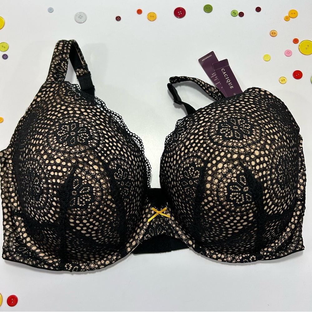 NWOT! Cacique Boost Plunge Bra 44G NWT